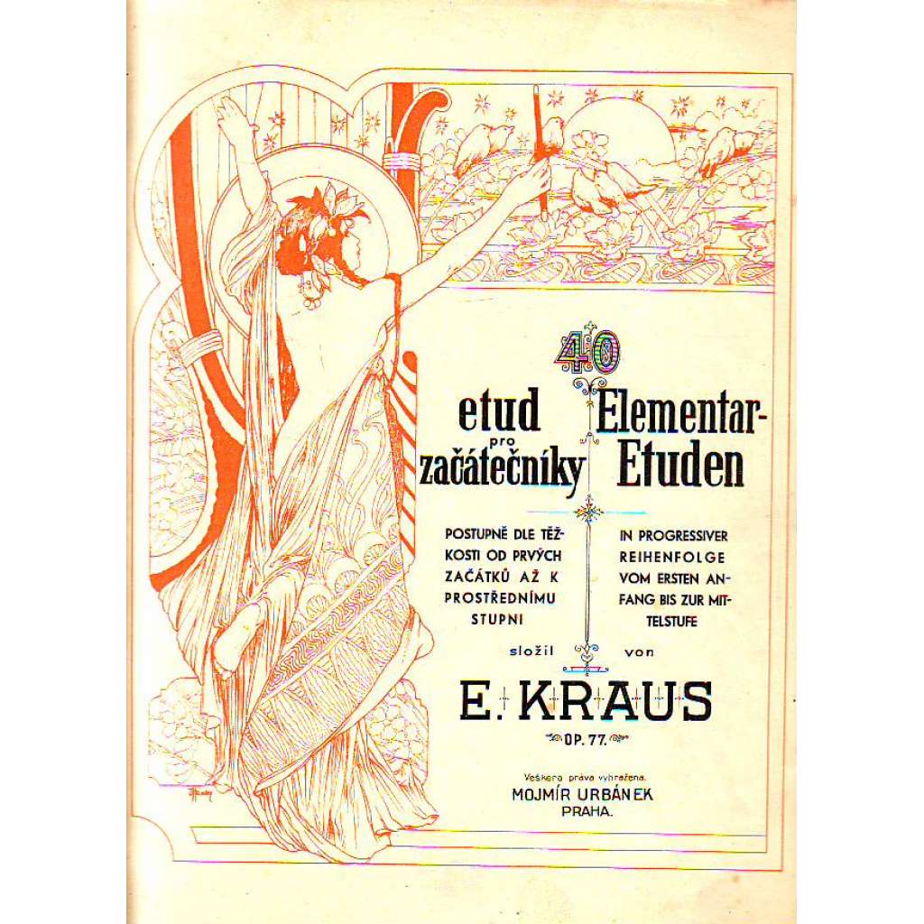 E. Kraus. 40 etud pro začátečníky (hudba, noty)